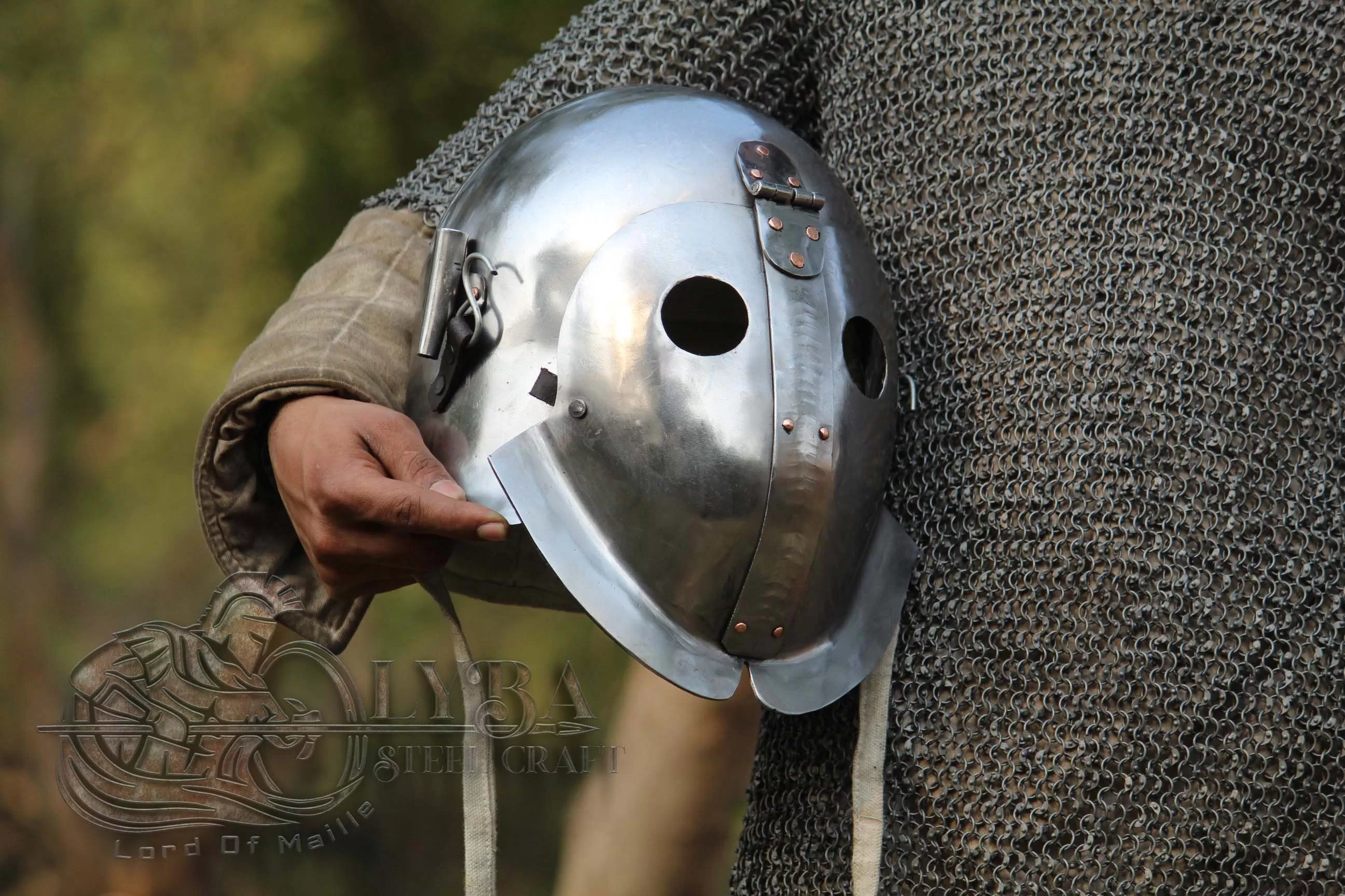 Gladiator Helmet Made of 2mm Mild Steel