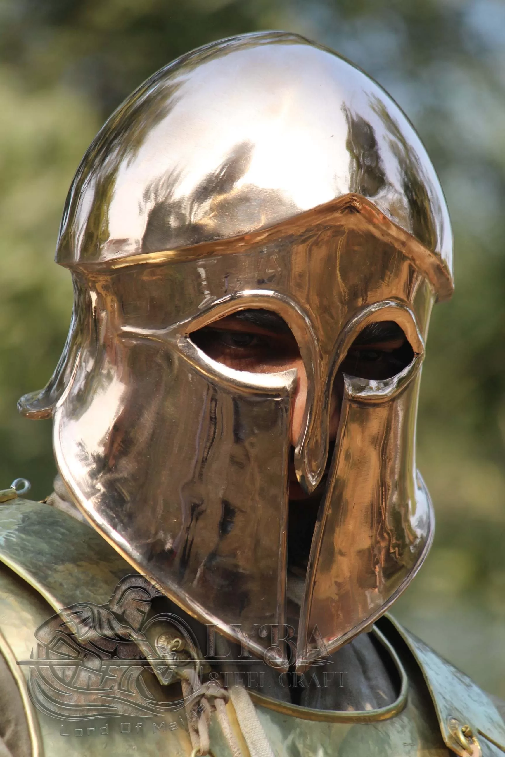 Corinthian Helmet, 1.2 mm Bronze Best for Reenactment Gift