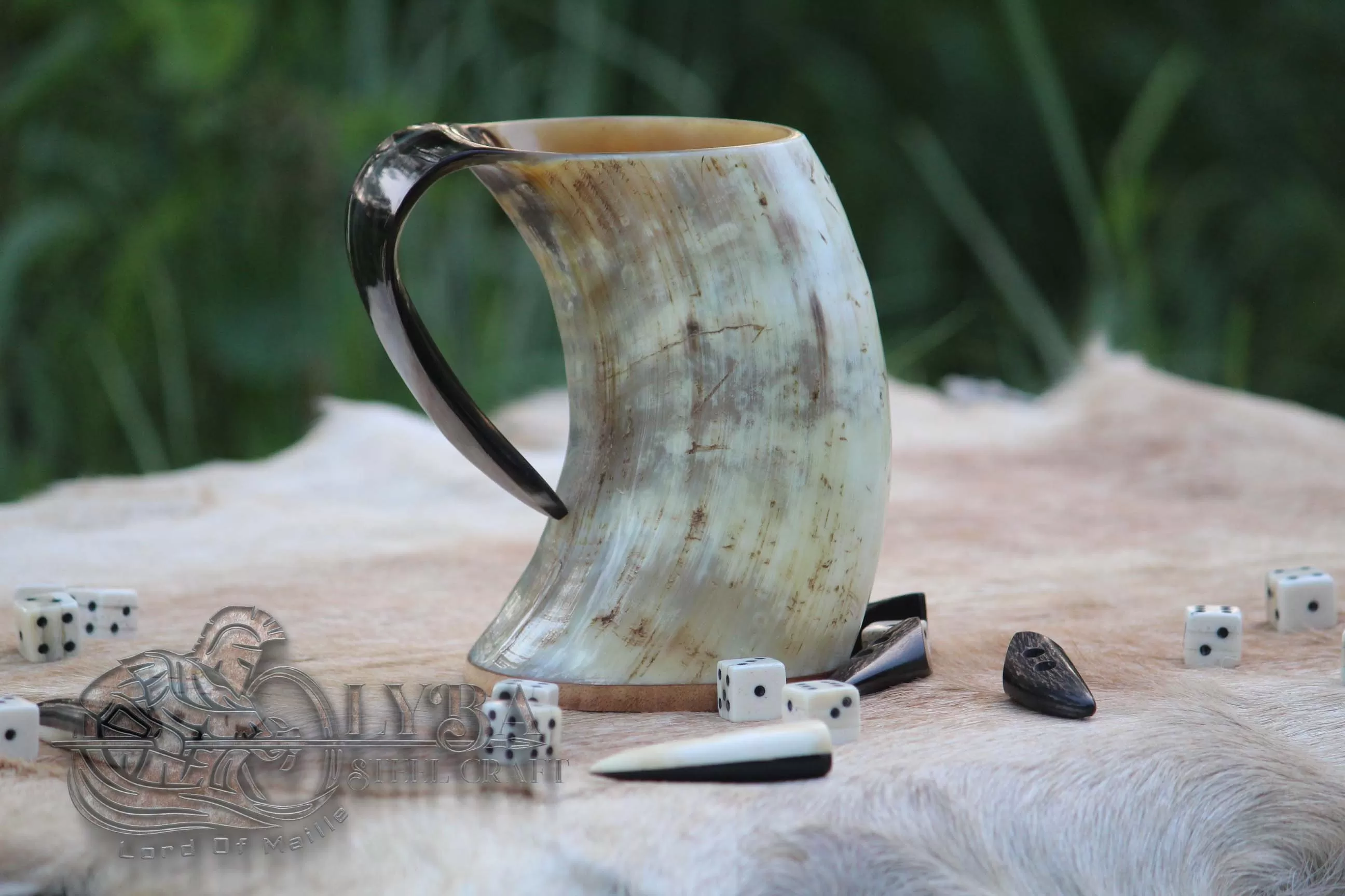 Medieval Viking Horn Tankard Beer Mug Handcrafted Genuine Ox Horn Viking Cup Mug Norse LARP