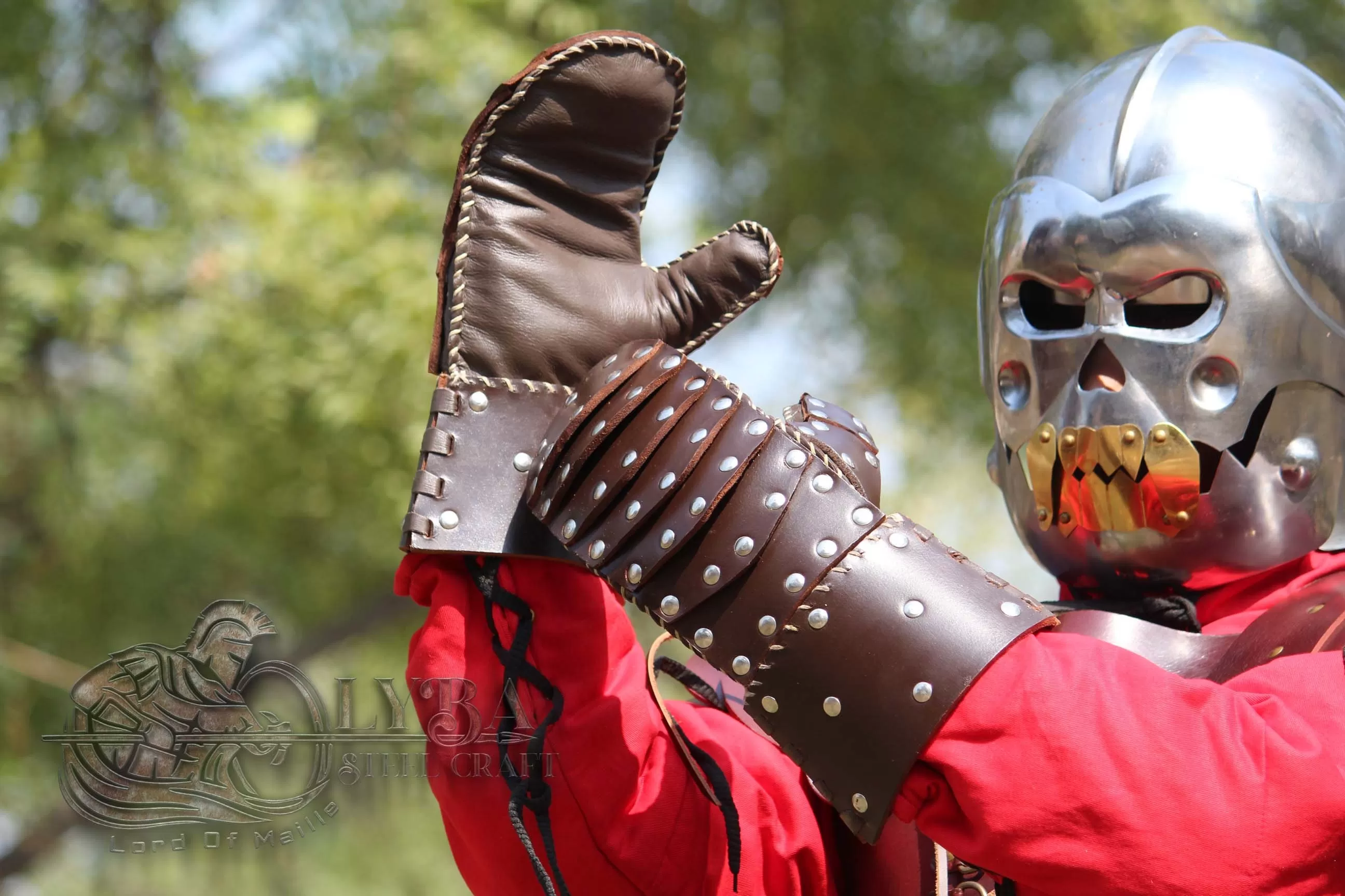 COMBAT GAUNTLETS, VIKING GAUNTLETS, BATTLE READY LEATHER GLOVES 