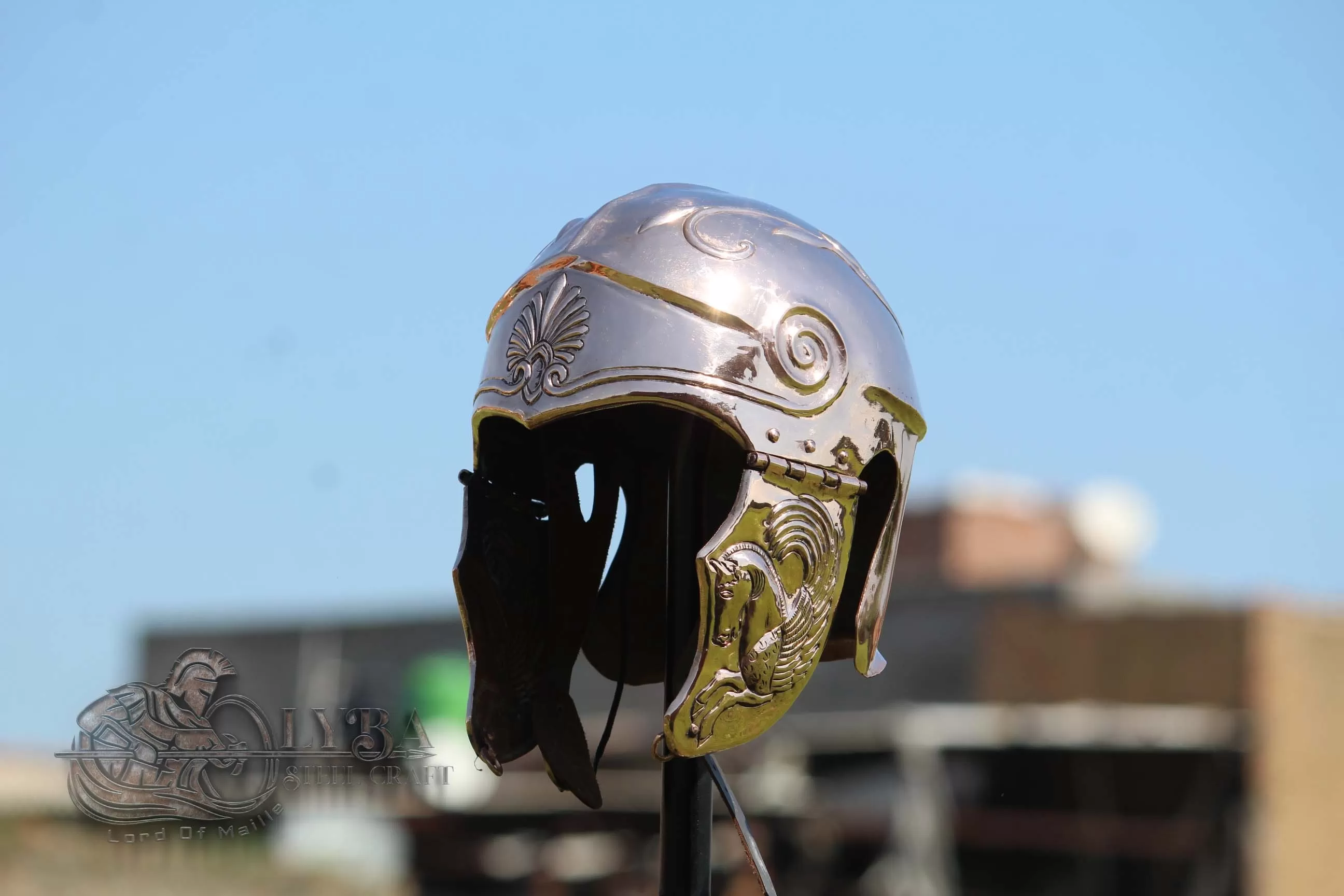  Greek Attic-Chalcidian Helmet MADE FROM BRONZE 1.2MM