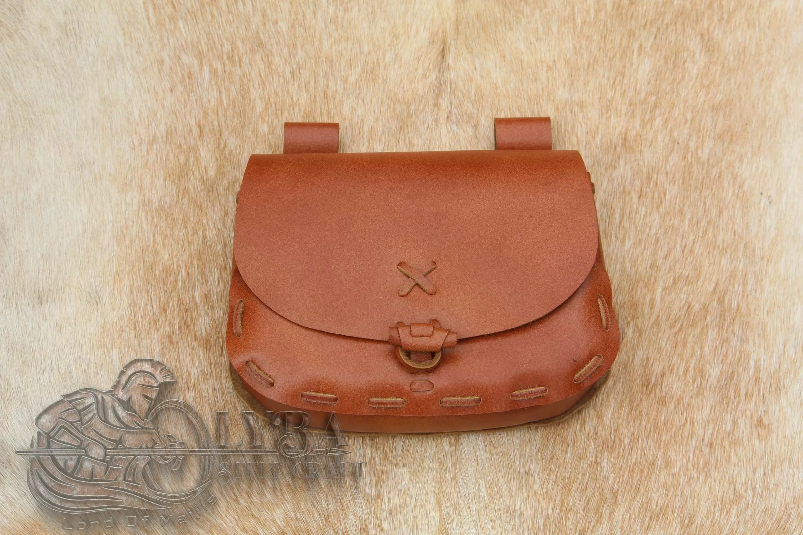 Dark Brown Medieval Leather Bag Best for Event