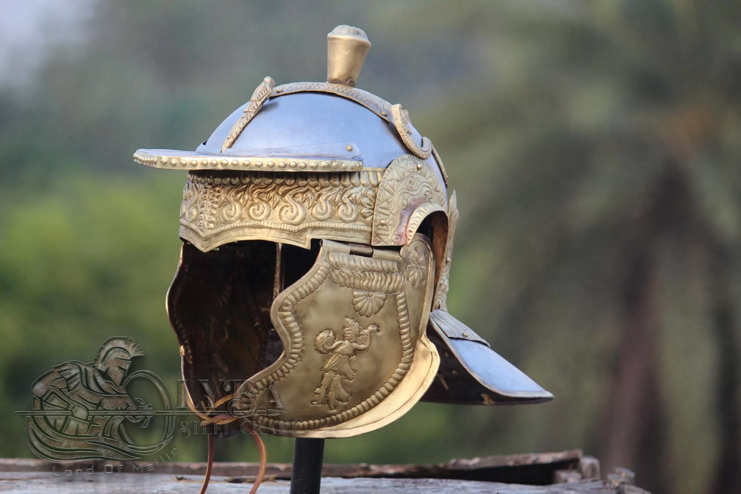 Brass Helmet type Niederbieber found Frankfurt/Heddernheim!