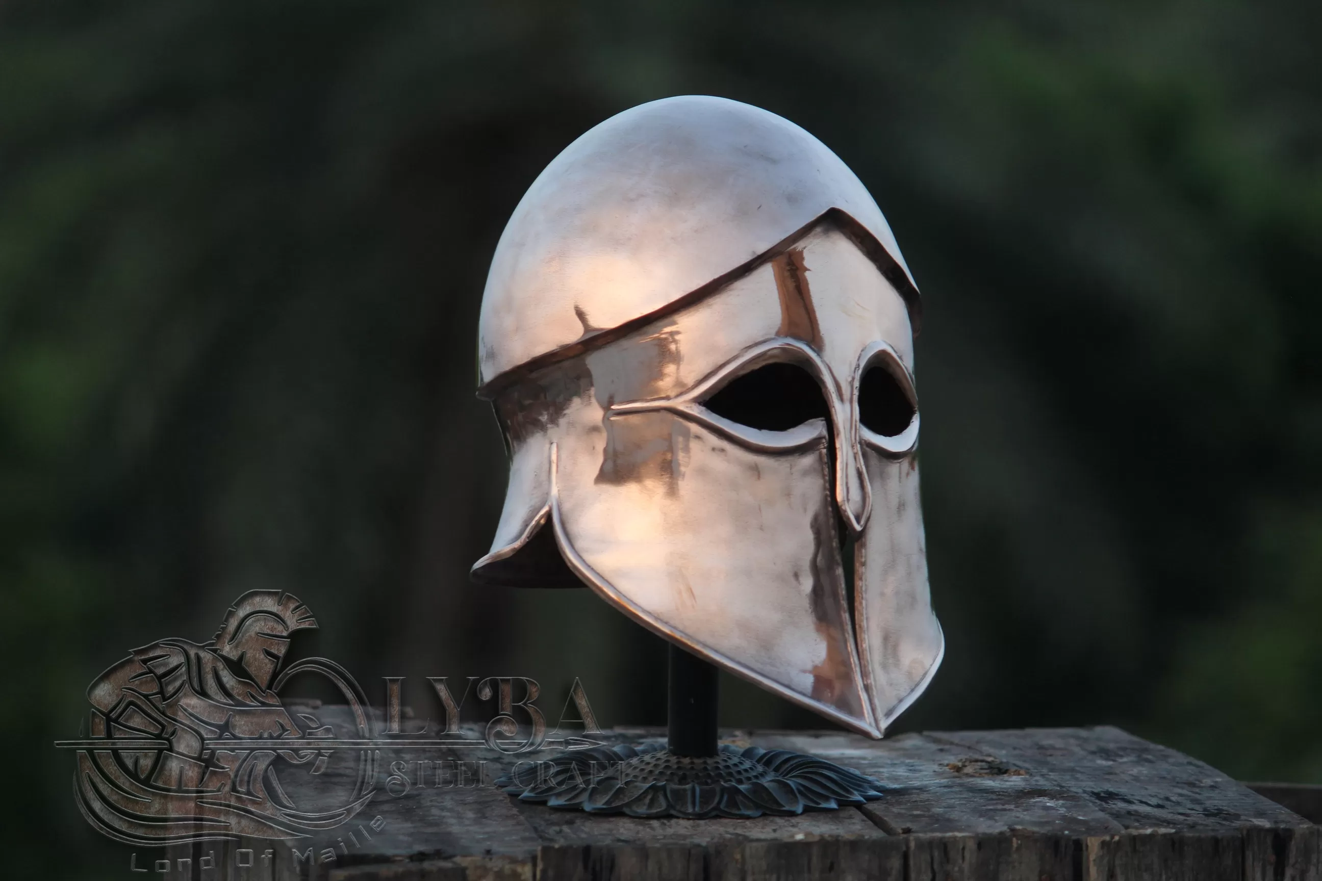 CORINTHIAN HELMET, 1.2 MM BRONZE BEST FOR REENACTMENT 