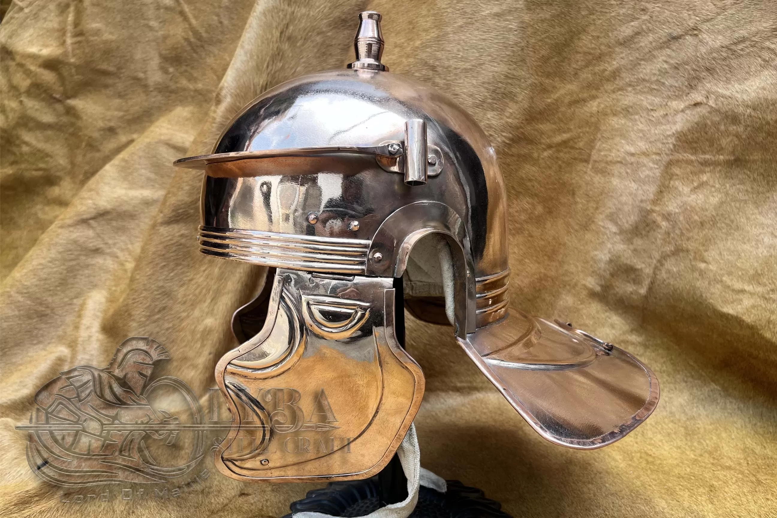 Imperial gallic helmet I 1.2mm (18 gauge) Bronze / Historical Helmet / Reenactor Gift