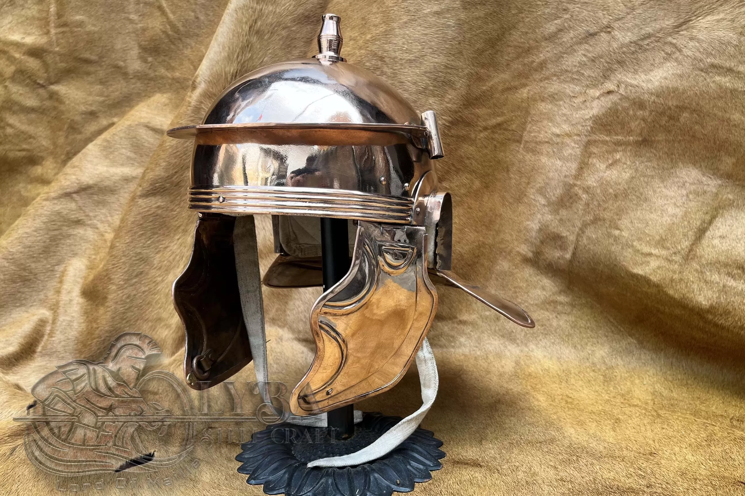 Imperial gallic helmet I 1.2mm (18 gauge) Bronze / Historical Helmet / Reenactor Gift