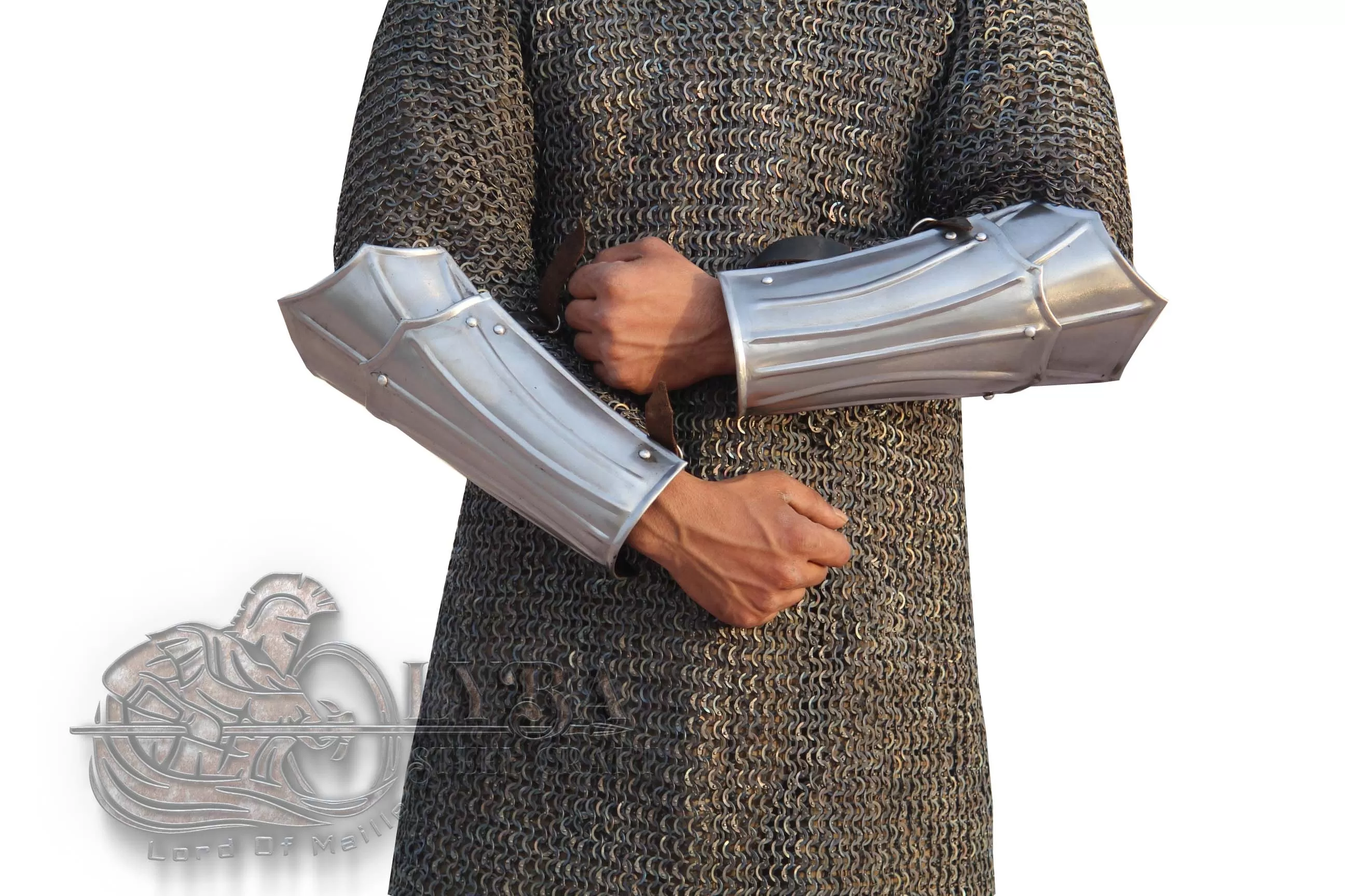 Larp bracers gothic armor for fantasy knight In 1.2mm steel / LARP Cosplay / Gift For Halloween