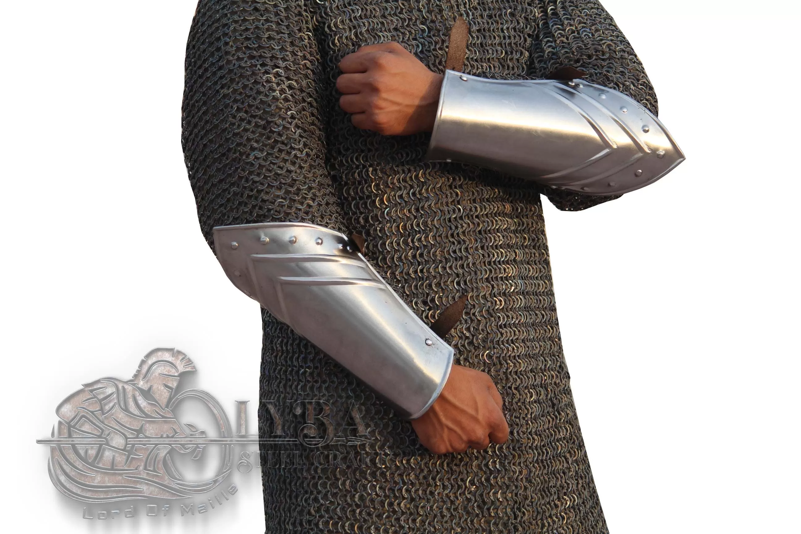 Fantacy bracers armor for fantasy knight In 1.2mm steel / LARP Cosplay / Gift For Halloween