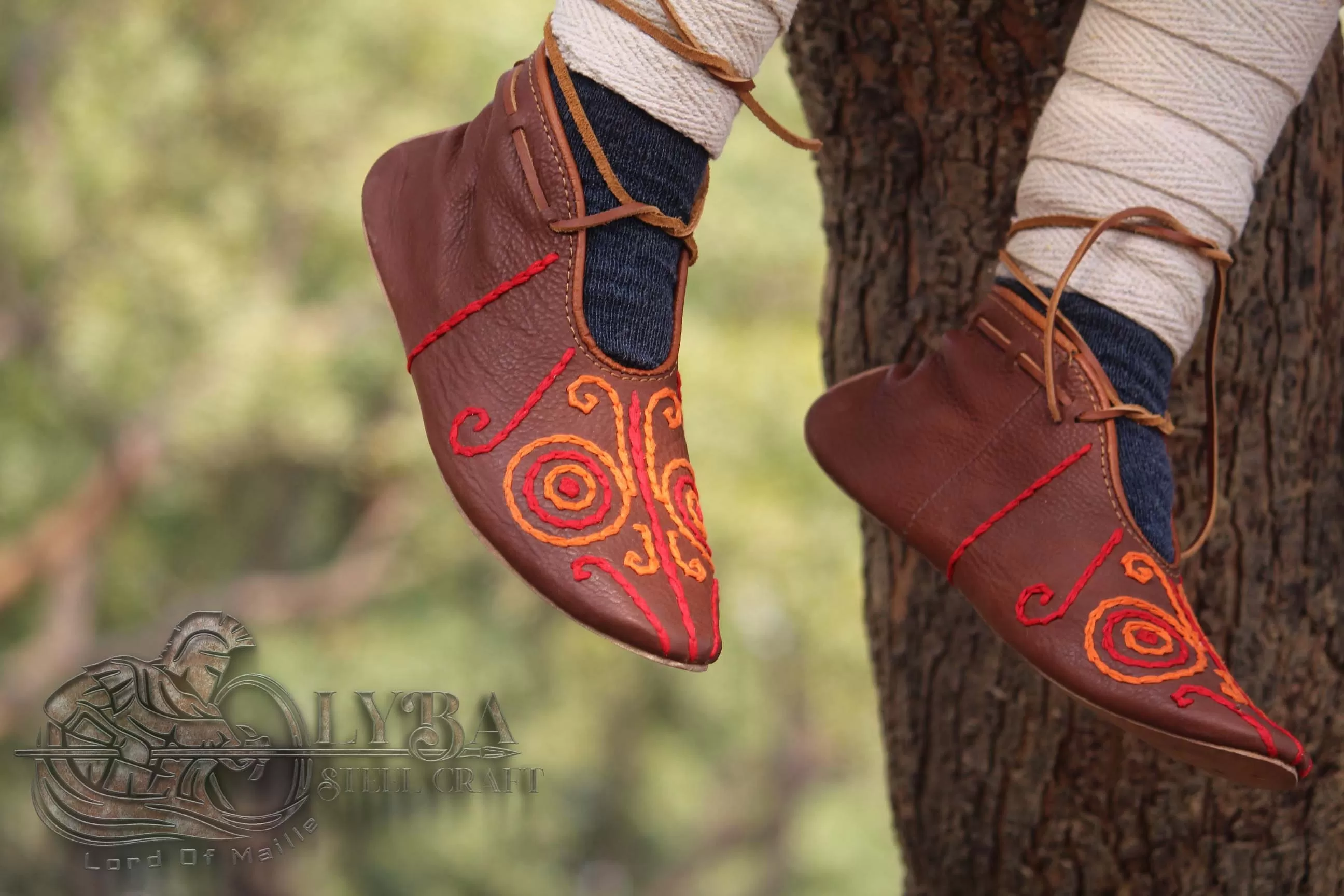 Viking turn shoes, Slavic Opele shoes for reenactment