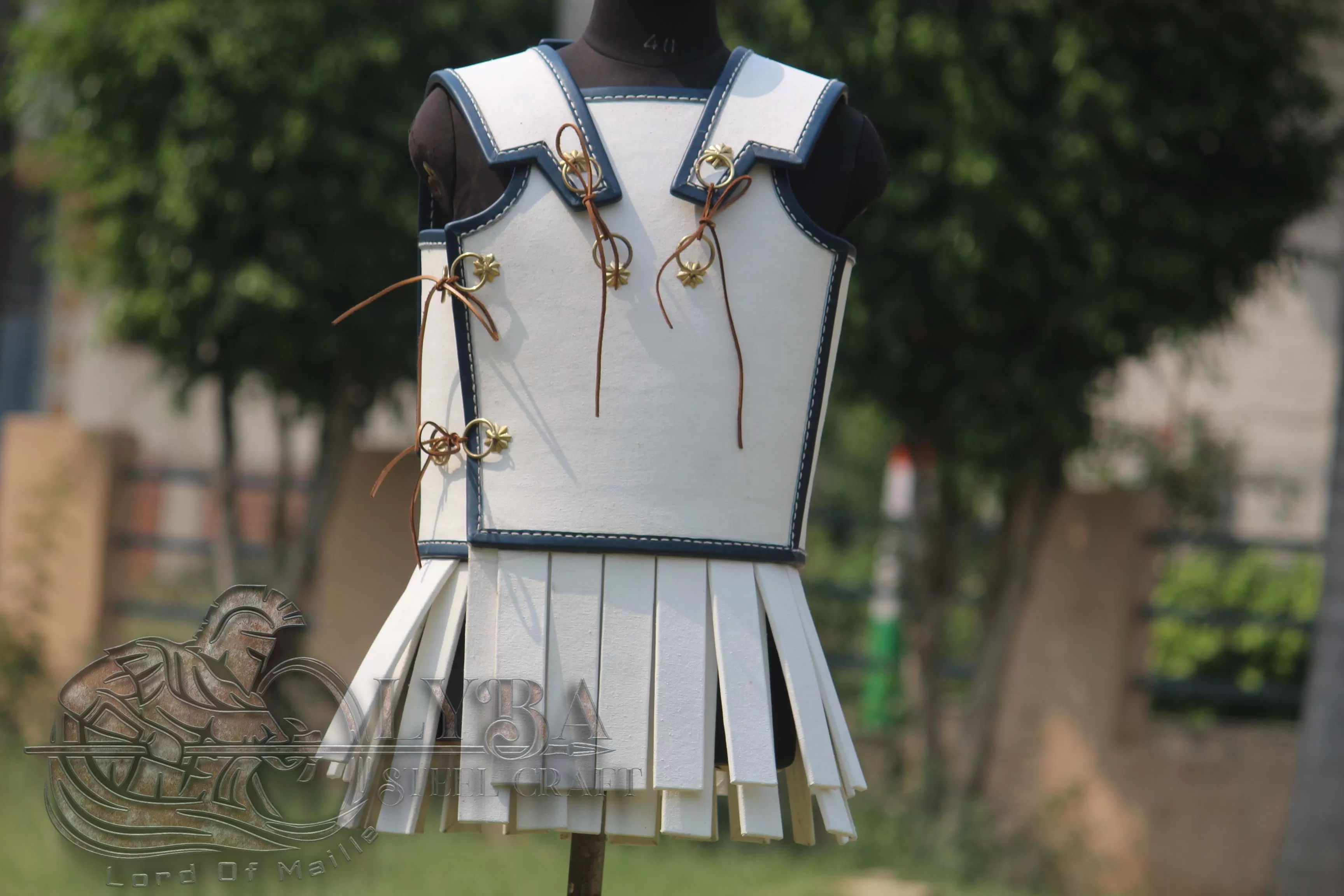 THE LINOTHORAX/SPOLAS MADE FROM LEATHER AND LINEN BEST FOR HOPLITE 